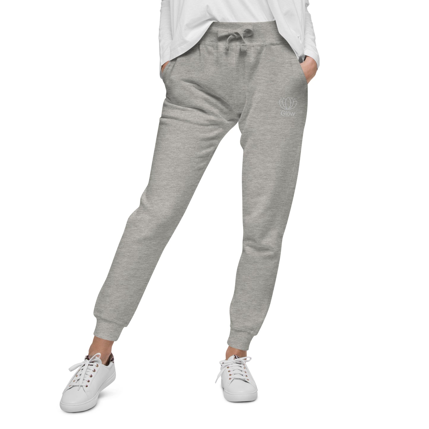 unisex-fleece-sweatpants-carbon-grey-front